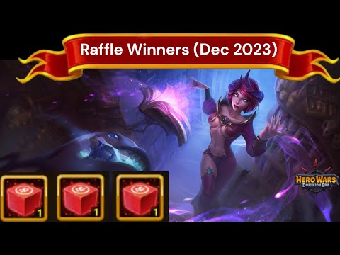 Raffle Winners (Dec 2023)