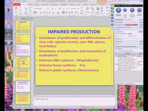 Medical School Pathology, 2013 Season, Session #50: RBC-I