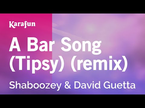 A Bar Song (Tipsy) (remix) - Shaboozey & David Guetta | Karaoke Version | KaraFun