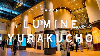 Lumine Yurakucho 4K Walking Tour (Tokyo Japan) - Tour with Captions & Immersive Sound,ルミネ有楽町.