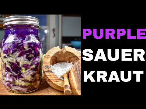 A Little Salt Makes Magic Happen| PURPLE SAUERKRAUT| Fermentation