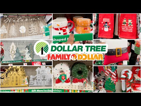 Dollar Tree ~ Family Dollar New Christmas Decor ~ Shop With Me