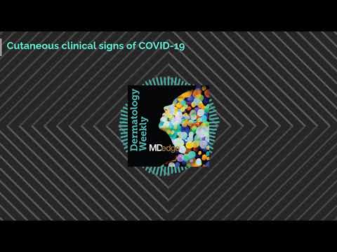 Cutaneous clinical signs of COVID-19