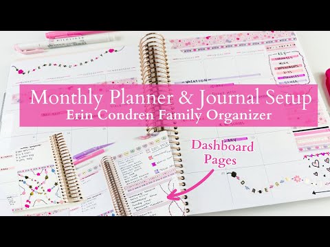 Monthly Planning & Journaling Routine | February Planner Setup & January Journal | Erin Condren