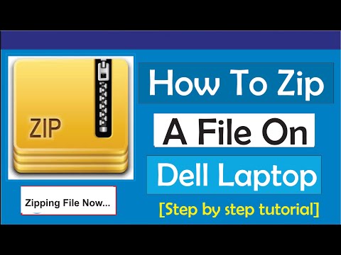 How to Zip A File on Dell Laptop: Create zip File, Rename Zip and Move File to zip Folder