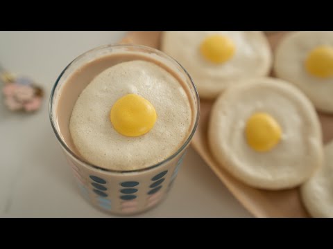 自制甜甜脆脆的太阳蛋，复刻麦当劳的太阳蛋拿铁McDonald's  egg Latte