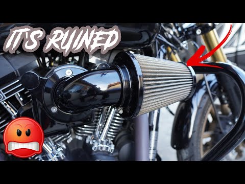 I Ruined My Heavy Breather Air Cleaner  ON My DYNA (FXDLS) / DYI