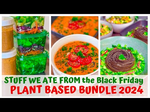 WHAT WE ATE from The Plant Based Bundle 2024 - ENDS Monday Dec 2 - Link in description!