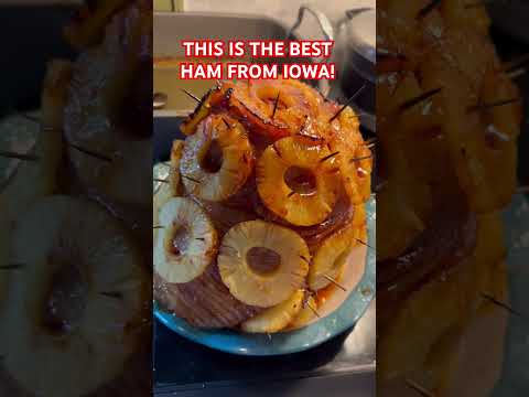 Honey Glaze Ham from IOWA! Full video how to cook! #ham #recipe