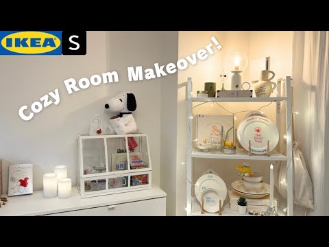 Room Makeover｜Korean cafe style interior🏠 IKEA, shein HAUL🛒home coffee space☕️Display tableware🍽️