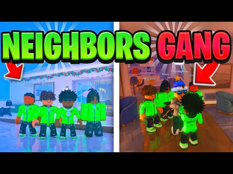 GANGSTERS TROLL CIVILIANS IN ROBLOX NEIGHBORS VC