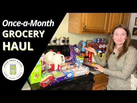 Frugal Once-a-Month Grocery Haul