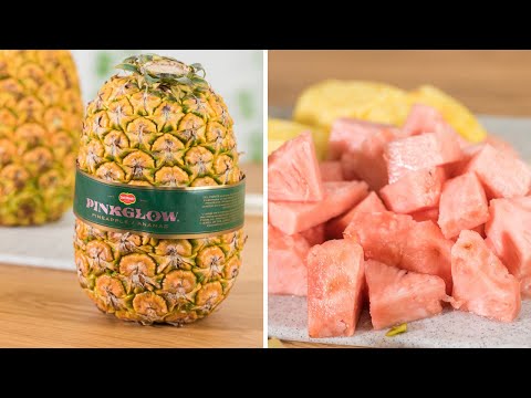 Pink Glow Pineapple Review Taste Test - Plus Pink Pineapple Compared to Yellow Pineapple