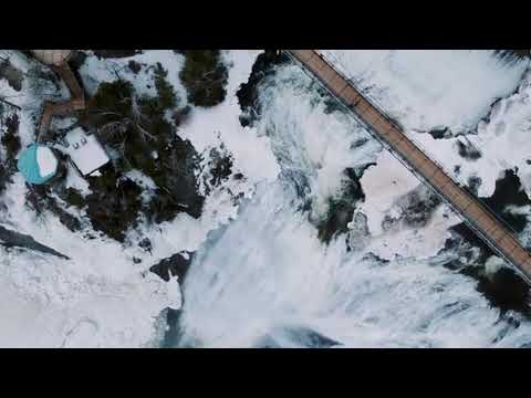 Drone Over Waterfall | Copyright Free Video Footage