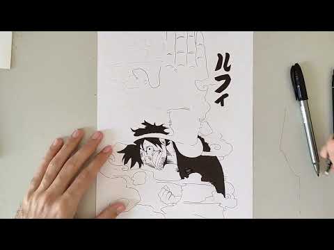 speed drawing Luffy |one piece|