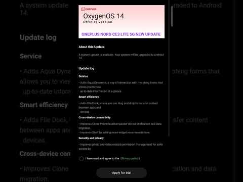 ONEPLUS NORD CE3 LITE 5G ANDROID 14 OFFICIAL UPDATE #oneplusnordce3lite5g #android14 #oneplus #roblo