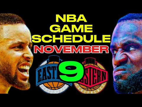 NBA GAME SCHEDULE NOVEMBER 9,2024 | NBA SEASON 2024-2025