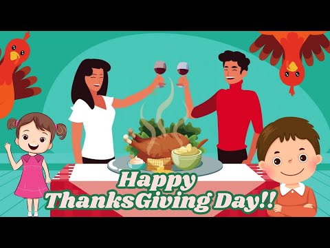 Thanksgiving day | Happy Thanksgiving day Song For Kids With Lyrics | Thanksgiving food kids song