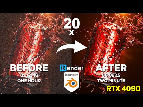 20x Faster Render With RTX 4090 GPU for Blender | iRender GPU Render Farm