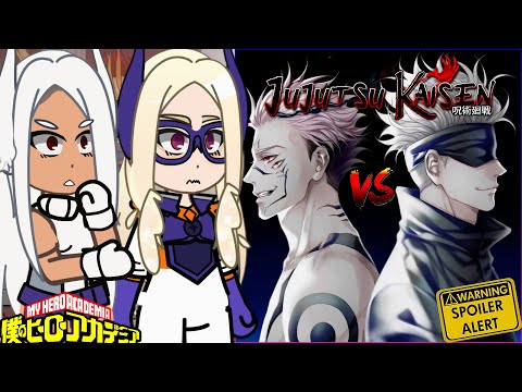 MHA/BNHA Pro heroes react to Gojo vs Sukuna  || Gacha React || Part- 2