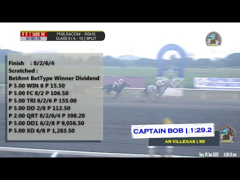 2025 Jan 05 | R05 - CAPTAIN BOB (8)(1:29.2)