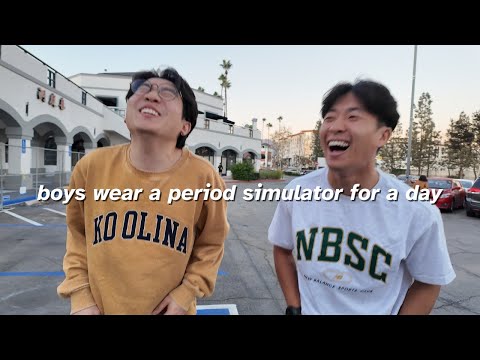 GUYS LIVE A DAY IN THE LIFE WITH A PERIOD PAIN SIMULATOR