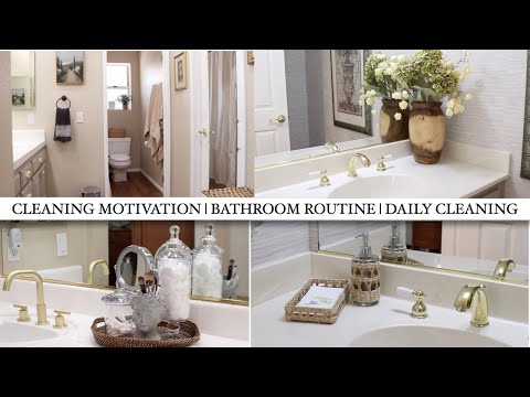 UPDATED BATHROOM CLEANING ROUTINE