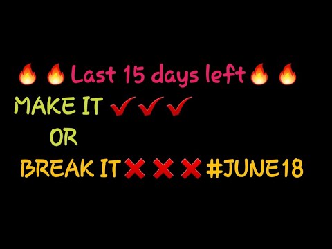 Last 15 days MAKE IT OR BREAK IT