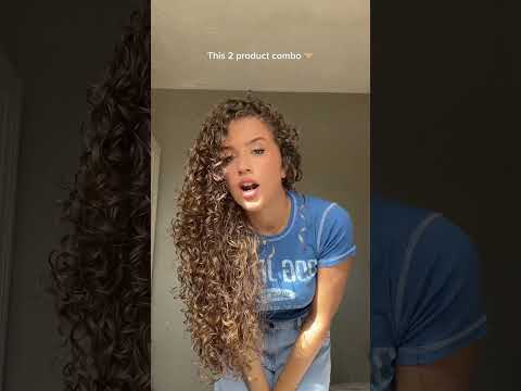 2 product curl routine wow’ #curlyhairstyles #curlyhairroutine #hair #curlyhaircut #curly #curlygirl