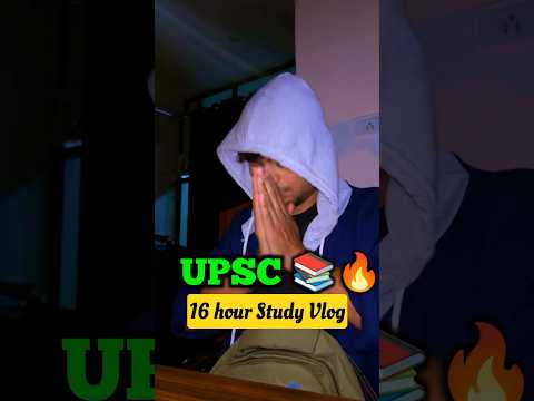 UPSC 16 hour Study Winter 📚🥶 #upsc #ssc #study #viral