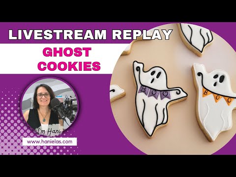 Ghost Cookies - Live Cookie Decorating |Episode 231|