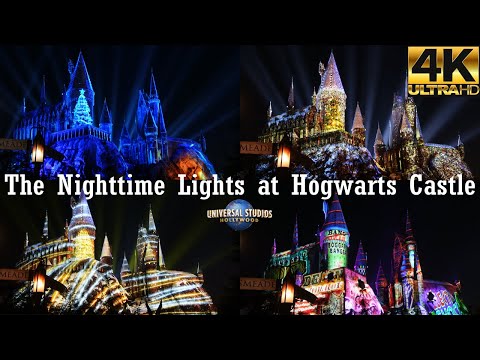 The Nighttime Lights At Hogwarts Castle - Universal Hollywood