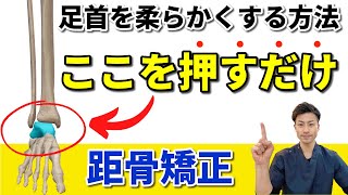 【足首を柔らかくする方法】押すだけで簡単！距骨矯正！