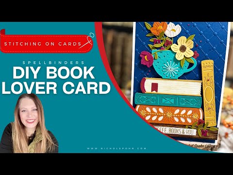 DIY Book Lover Card (Stitching on Handmade Cards)