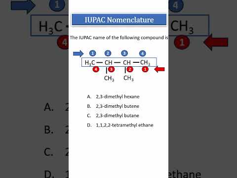 IUPAC Nomenclature | IUPAC naming #chemistry #organic #iupac #shorts # viral