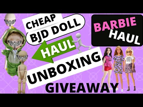 CHEAP BJD Doll Haul Unboxing 👀 BARBIE Haul GIVEAWAY 😄😄