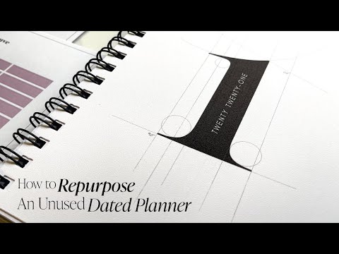 How To Repurpose An Unused Dated Planner | Cloth & Paper