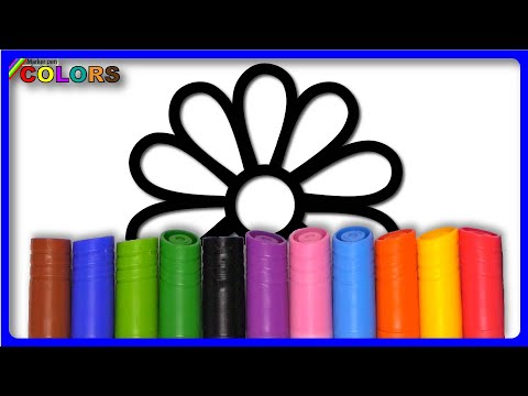 Colorful Flower Coloring Book - Akn Kids House