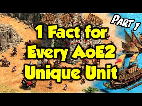 One Unique Fact for Every AoE2 Unique Unit (Part 1)