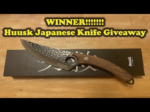 WINNER - Huusk Knife Japanese Stainless Steel Knife Giveaway