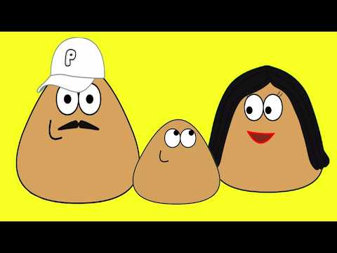 La Familia POU - La familia Pou juega feliz. Juego de pou.