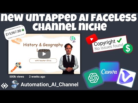 AI Video GENERATOR: Create Monetizable FACELESS YouTube Channel Using AI | NEW UNTOUCHED NICHE