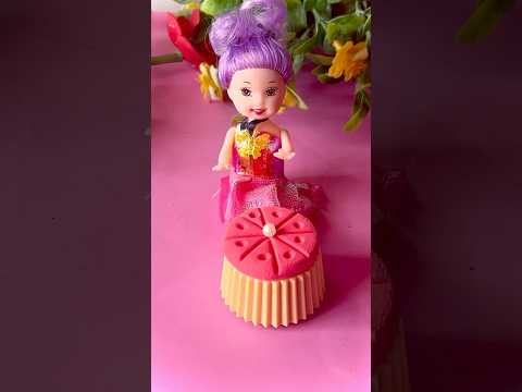 Red velvet cookies 🍪 making cookie #miniatureart #polymerclayminiature #shortvideo #barbie