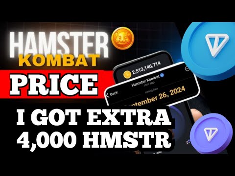 I Got Extra 4,000 HAMSTER KOMBAT Airdrop Token | How To Earn More Token