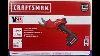 Craftsman V20 CMCPR320C1 Pruner Review