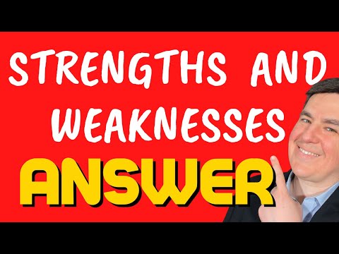 What are your strengths and weaknesses ➡ Answer to STAND OUT!