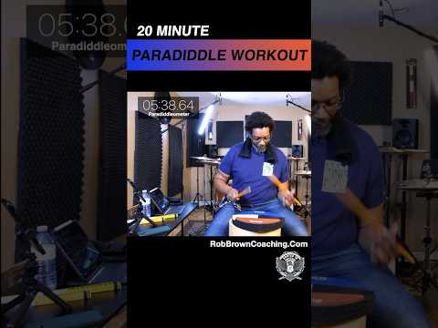 Can you last the whole 20? Try the full workout up on the channel 💪🏽 #20MinuteParadiddleWorkout🥁