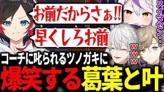 うるかコーチに怒られまくる助っ人のラプラスに爆笑する葛葉と叶【にじさんじ/切り抜き/#v最協/APEX/葛葉/叶/柊ツルギ】