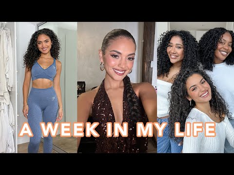 What I Eat, Curl Routine, Skincare 💕 WEEK VLOG