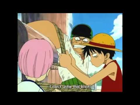 Luffy can't untie the knot